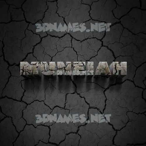 muneiah in Cracked Stone style - 3D name wallpaper muneiah in Cracked Stone style - 3D name wallpaper