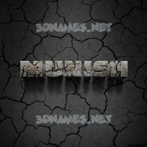 munish in Cracked Stone style - 3D name wallpaper munish in Cracked Stone style - 3D name wallpaper