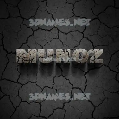munoz in Cracked Stone style - 3D name wallpaper munoz in Cracked Stone style - 3D name wallpaper