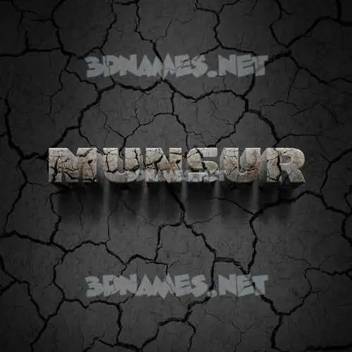 munsur in Cracked Stone style - 3D name wallpaper munsur in Cracked Stone style - 3D name wallpaper