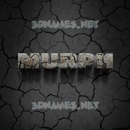 murph in Cracked Stone style - 3D name wallpaper murph in Cracked Stone style - 3D name wallpaper