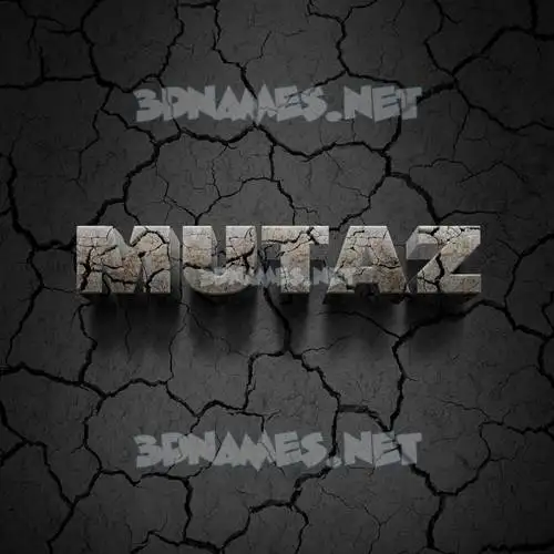 mutaz in Cracked Stone style - 3D name wallpaper mutaz in Cracked Stone style - 3D name wallpaper
