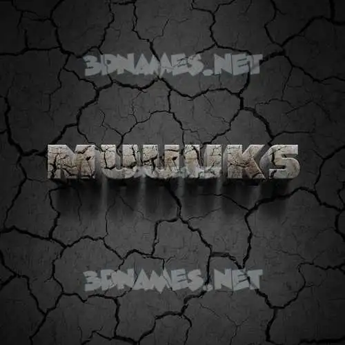 muuuks in Cracked Stone style - 3D name wallpaper muuuks in Cracked Stone style - 3D name wallpaper