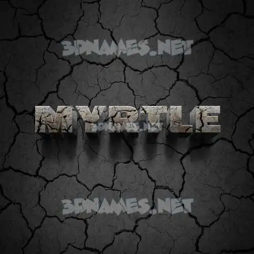myrtle in Cracked Stone style - 3D name wallpaper myrtle in Cracked Stone style - 3D name wallpaper