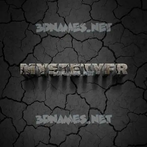 mystetyfr in Cracked Stone style - 3D name wallpaper mystetyfr in Cracked Stone style - 3D name wallpaper