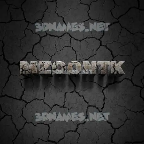 mzoontk in Cracked Stone style - 3D name wallpaper mzoontk in Cracked Stone style - 3D name wallpaper