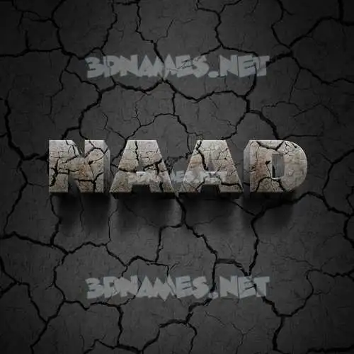 naad in Cracked Stone style - 3D name wallpaper naad in Cracked Stone style - 3D name wallpaper