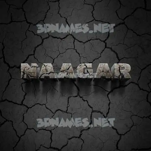 naagar in Cracked Stone style - 3D name wallpaper naagar in Cracked Stone style - 3D name wallpaper