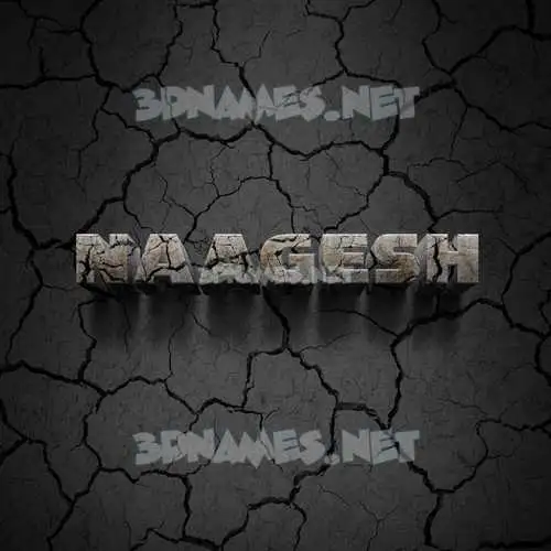naagesh in Cracked Stone style - 3D name wallpaper naagesh in Cracked Stone style - 3D name wallpaper