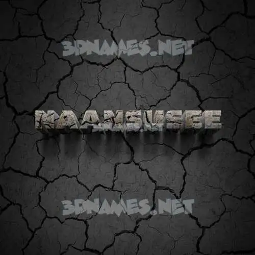 naansusee in Cracked Stone style - 3D name wallpaper naansusee in Cracked Stone style - 3D name wallpaper