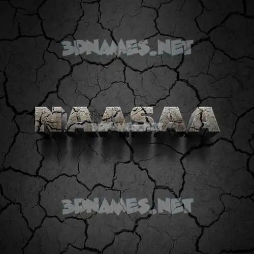 naasaa in Cracked Stone style - 3D name wallpaper naasaa in Cracked Stone style - 3D name wallpaper