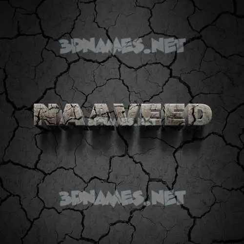 naaveed in Cracked Stone style - 3D name wallpaper naaveed in Cracked Stone style - 3D name wallpaper
