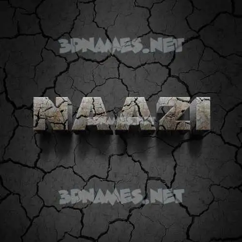 naazi in Cracked Stone style - 3D name wallpaper naazi in Cracked Stone style - 3D name wallpaper