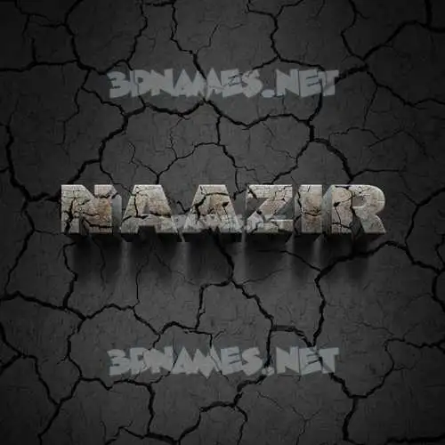 naazir in Cracked Stone style - 3D name wallpaper naazir in Cracked Stone style - 3D name wallpaper