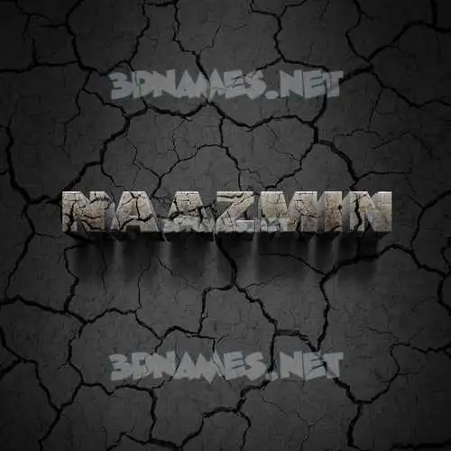 naazmin in Cracked Stone style - 3D name wallpaper naazmin in Cracked Stone style - 3D name wallpaper