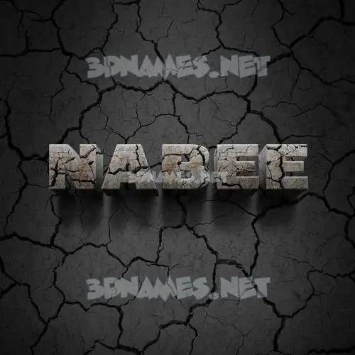 nabee in Cracked Stone style - 3D name wallpaper nabee in Cracked Stone style - 3D name wallpaper