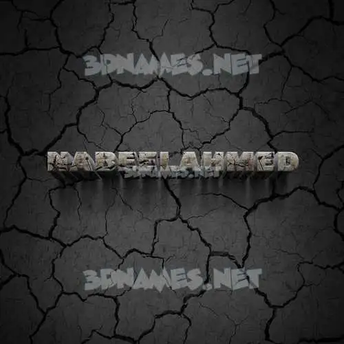 nabeelahmed in Cracked Stone style - 3D name wallpaper nabeelahmed in Cracked Stone style - 3D name wallpaper