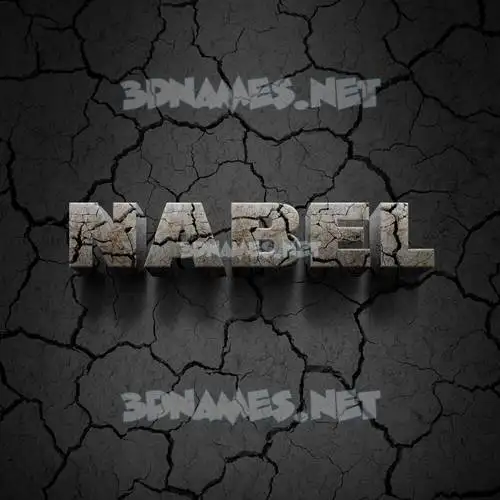 nabel in Cracked Stone style - 3D name wallpaper nabel in Cracked Stone style - 3D name wallpaper