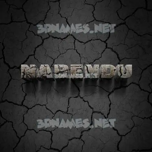 nabendu in Cracked Stone style - 3D name wallpaper nabendu in Cracked Stone style - 3D name wallpaper