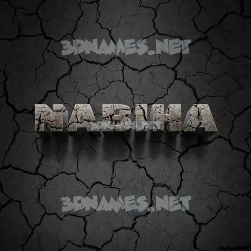 nabiha in Cracked Stone style - 3D name wallpaper nabiha in Cracked Stone style - 3D name wallpaper