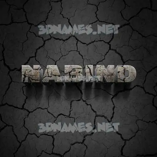 nabind in Cracked Stone style - 3D name wallpaper nabind in Cracked Stone style - 3D name wallpaper