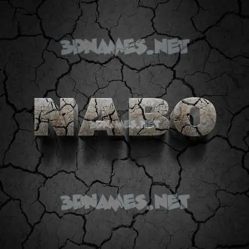 nabo in Cracked Stone style - 3D name wallpaper nabo in Cracked Stone style - 3D name wallpaper