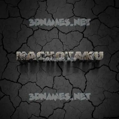 nachotaku in Cracked Stone style - 3D name wallpaper nachotaku in Cracked Stone style - 3D name wallpaper