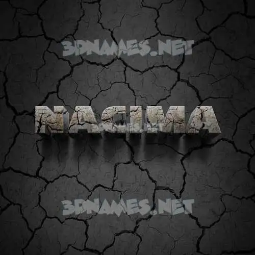 nacima in Cracked Stone style - 3D name wallpaper nacima in Cracked Stone style - 3D name wallpaper