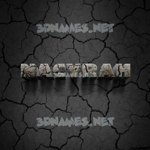 nacyrah in Cracked Stone style - 3D name wallpaper nacyrah in Cracked Stone style - 3D name wallpaper