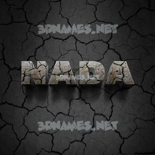 nada in Cracked Stone style - 3D name wallpaper nada in Cracked Stone style - 3D name wallpaper