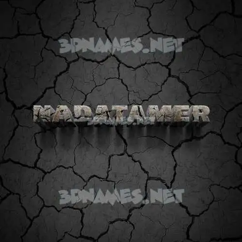 nadatamer in Cracked Stone style - 3D name wallpaper nadatamer in Cracked Stone style - 3D name wallpaper