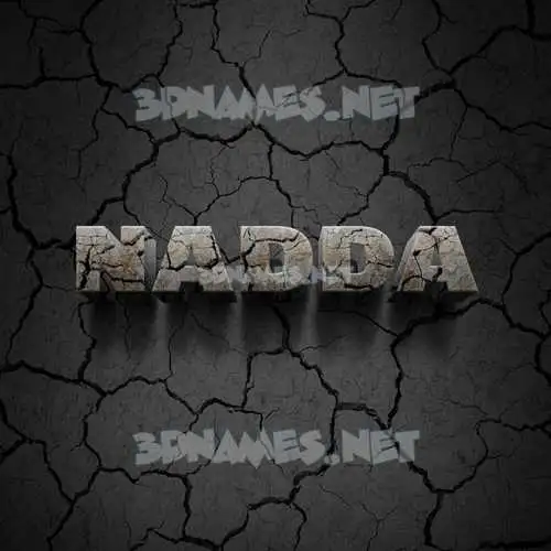 nadda in Cracked Stone style - 3D name wallpaper nadda in Cracked Stone style - 3D name wallpaper