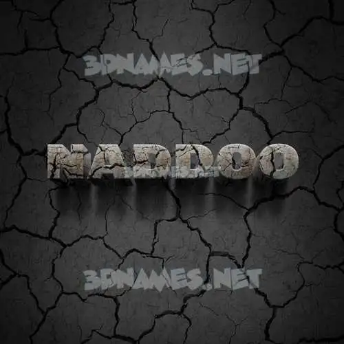 naddoo in Cracked Stone style - 3D name wallpaper naddoo in Cracked Stone style - 3D name wallpaper