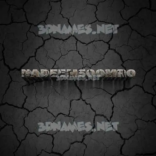nadeemsoomro in Cracked Stone style - 3D name wallpaper nadeemsoomro in Cracked Stone style - 3D name wallpaper