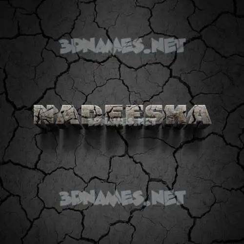 nadeesha in Cracked Stone style - 3D name wallpaper nadeesha in Cracked Stone style - 3D name wallpaper