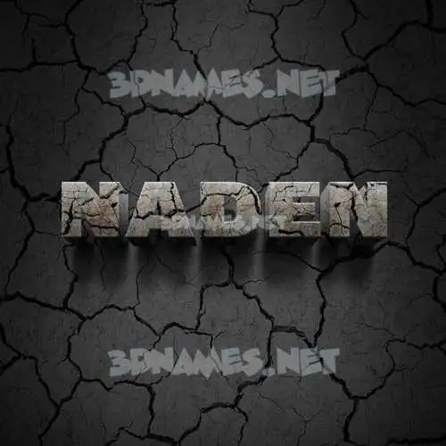 naden in Cracked Stone style - 3D name wallpaper naden in Cracked Stone style - 3D name wallpaper