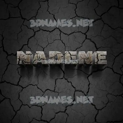 nadene in Cracked Stone style - 3D name wallpaper nadene in Cracked Stone style - 3D name wallpaper