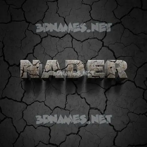 nader in Cracked Stone style - 3D name wallpaper nader in Cracked Stone style - 3D name wallpaper
