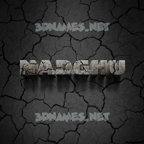 nadghu in Cracked Stone style - 3D name wallpaper nadghu in Cracked Stone style - 3D name wallpaper