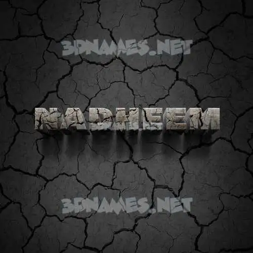 nadheem in Cracked Stone style - 3D name wallpaper nadheem in Cracked Stone style - 3D name wallpaper