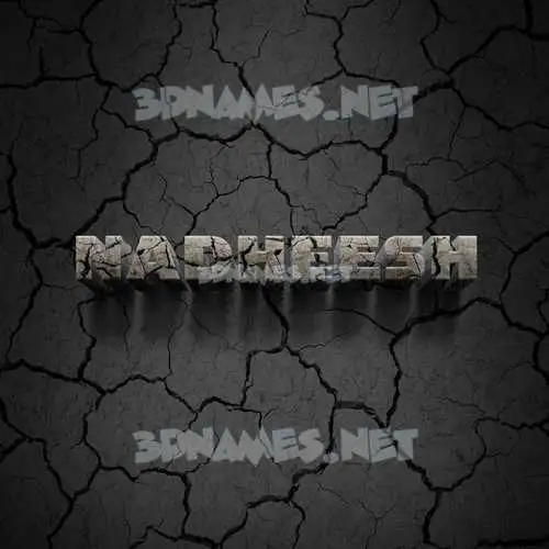 nadheesh in Cracked Stone style - 3D name wallpaper nadheesh in Cracked Stone style - 3D name wallpaper