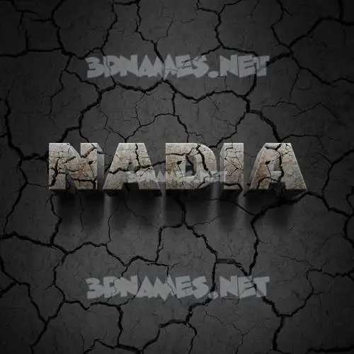 nadia in Cracked Stone style - 3D name wallpaper nadia in Cracked Stone style - 3D name wallpaper