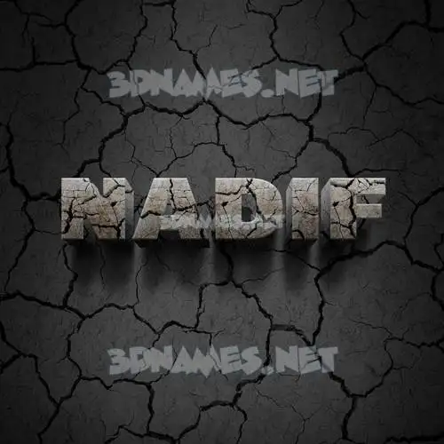 nadif in Cracked Stone style - 3D name wallpaper nadif in Cracked Stone style - 3D name wallpaper