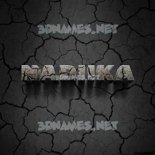 nadiika in Cracked Stone style - 3D name wallpaper nadiika in Cracked Stone style - 3D name wallpaper