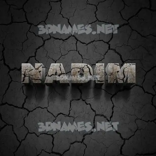 nadim in Cracked Stone style - 3D name wallpaper nadim in Cracked Stone style - 3D name wallpaper