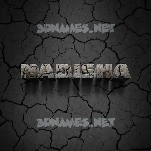 nadisha in Cracked Stone style - 3D name wallpaper nadisha in Cracked Stone style - 3D name wallpaper