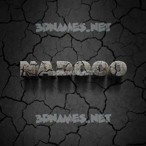 nadooo in Cracked Stone style - 3D name wallpaper nadooo in Cracked Stone style - 3D name wallpaper