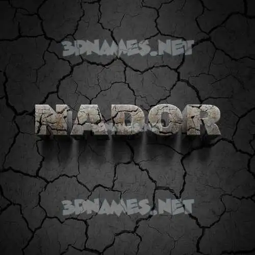 nador in Cracked Stone style - 3D name wallpaper nador in Cracked Stone style - 3D name wallpaper