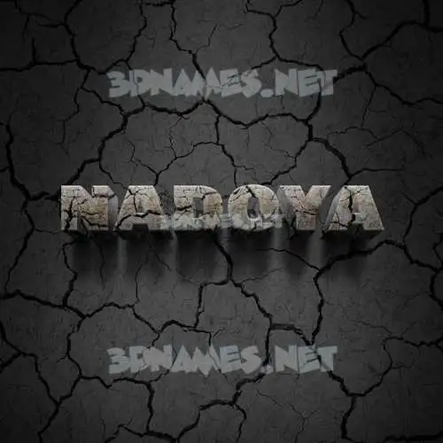nadoya in Cracked Stone style - 3D name wallpaper nadoya in Cracked Stone style - 3D name wallpaper