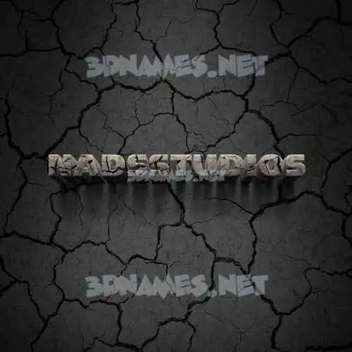 nadsstudios in Cracked Stone style - 3D name wallpaper